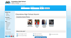 Desktop Screenshot of columbinehighschoolalumni.com