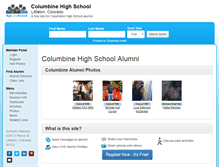 Tablet Screenshot of columbinehighschoolalumni.com